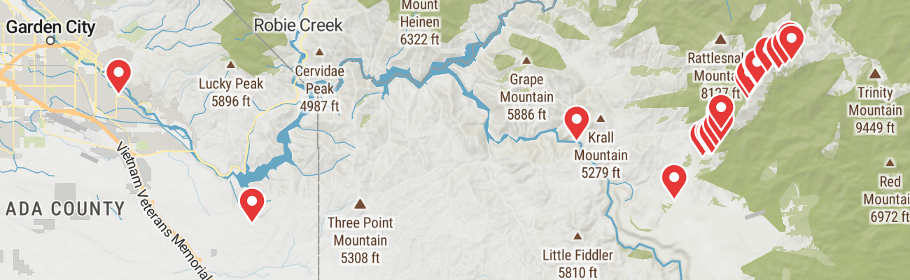 Map of photo locations