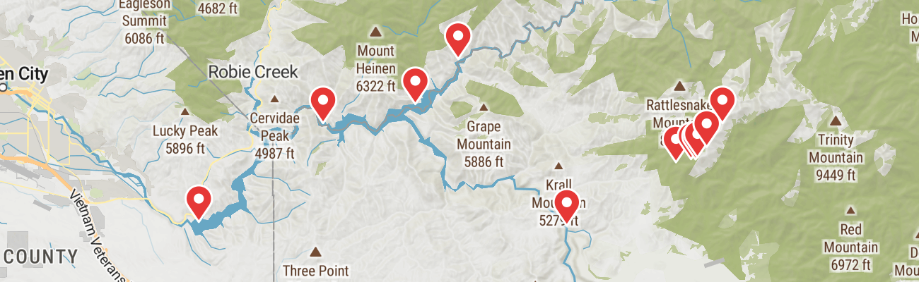 Map of photo locations
