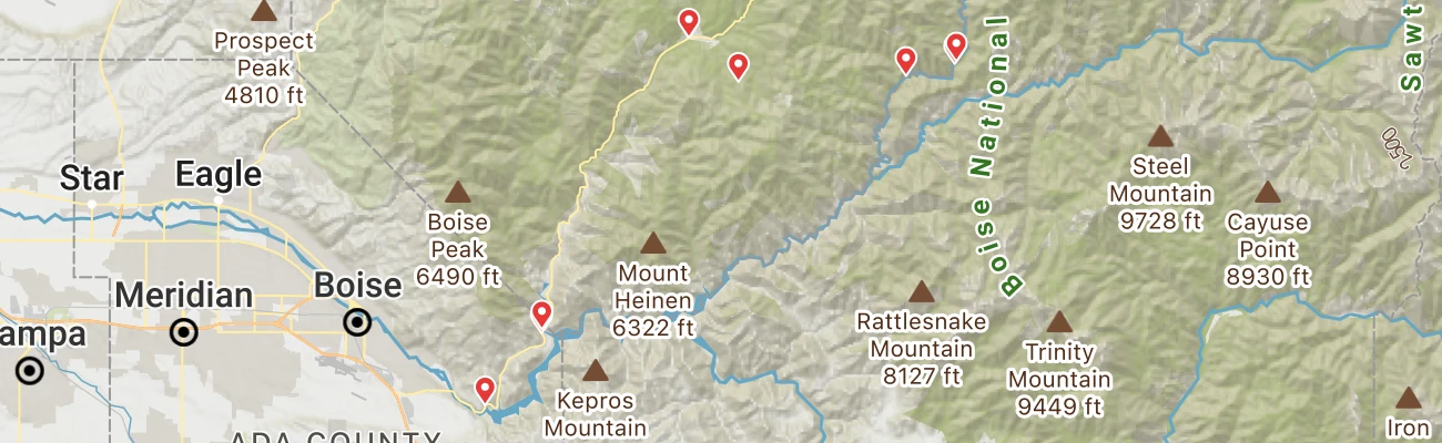 Map of photo locations