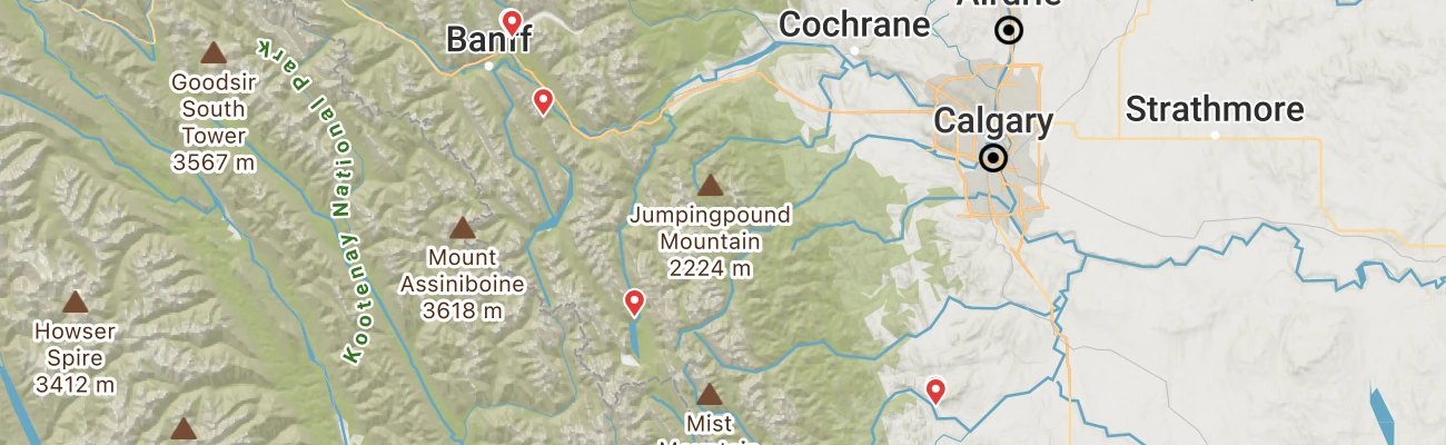 Map of photo locations