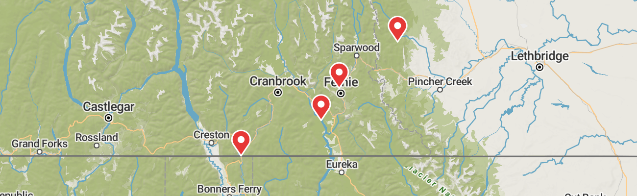 Map of photo locations