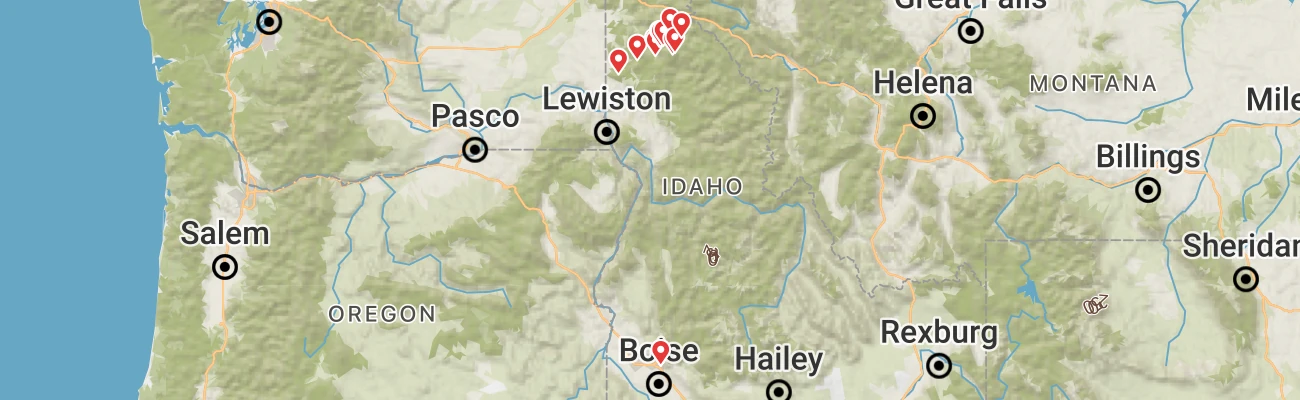 Map of photo locations