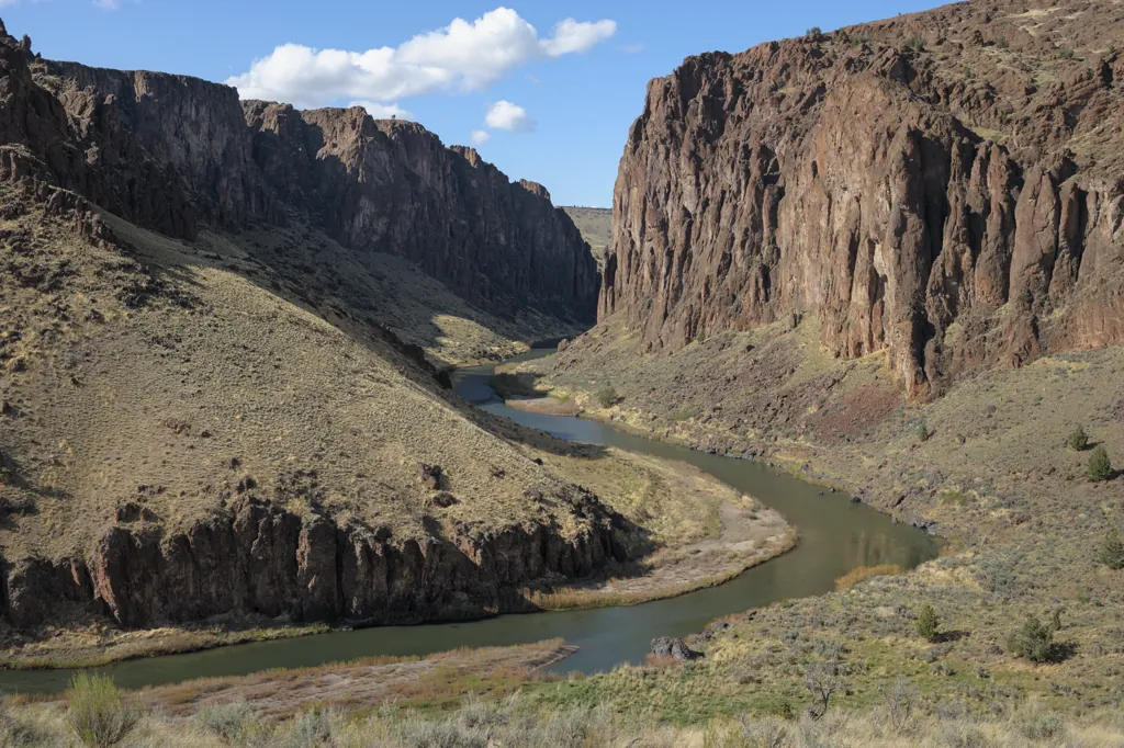 Orange cliffs above the Owyhee