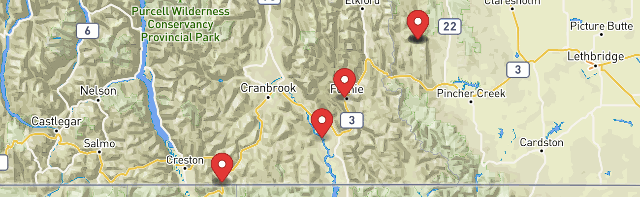 Map of photo locations