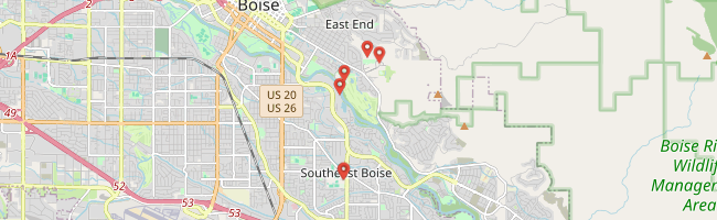 Map of photo locations