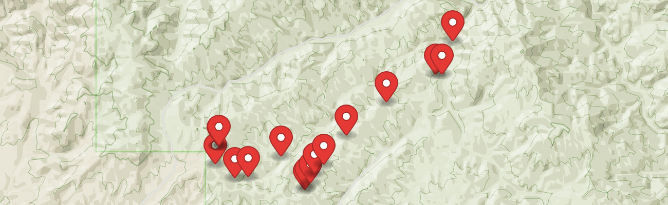 Map of photo locations
