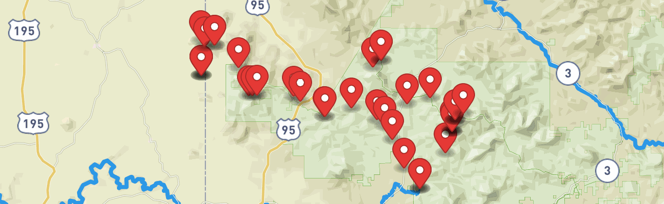 Map of photo locations
