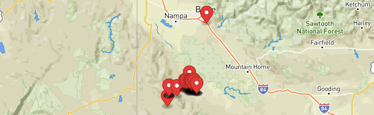 Map of photo locations